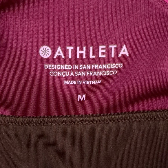Women's Athleta Fuchsia and Burgundy Sports Bra/Swim Top - Picture 4 of 4